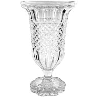 Vaso Romantic 29,6cm Por 16,8cm Com Pé Em Cristal Ecológico
